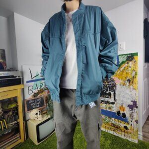 Vintage 'Ash Creek Trading' green bomber jacket men's XL